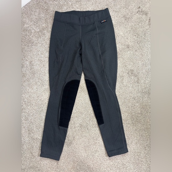 Kerrits Tight Legging Sz Medium Equestrian Fleece Lite Riding Houndstooth - Picture 1 of 10